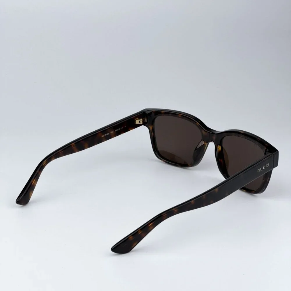 Gucci GG1716S 002 BRAND NEW Sunglasses Havana Brown Square Unisex